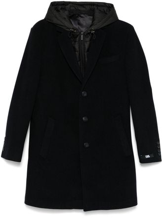 Karl Lagerfeld layered coat - Blue
