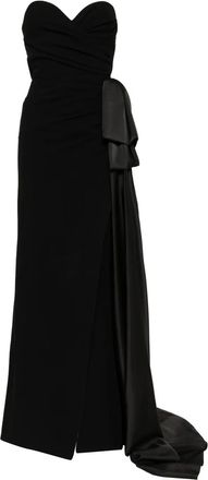 Saiid Kobeisy Abito lungo senza spalline - Nero