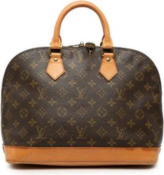 Louis Vuitton Pre-owned Alma PM - Dames - Vintage Handtas - Bruin - ONE Size - Leer - Vintage