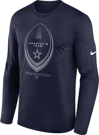 Nike Dallas Cowboys Legend Icon Nike Mens Dri-FIT NFL Long-Sleeve T-Shirt in Blue | NKHT41S7RD-NDB