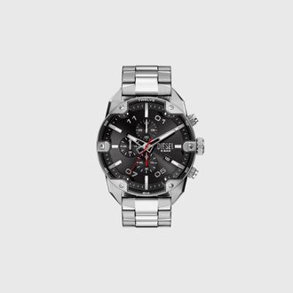 Diesel Spiked Stainless Steel Watch - Timeframes - Man - Silver