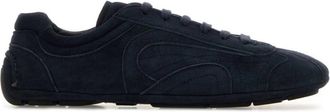 Prada Navy Blue Suede Sneakers