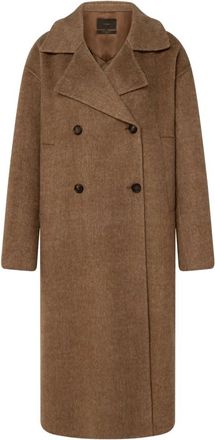 Windsor Jassen, Dames, Bruin, S, Double-Breasted Coat