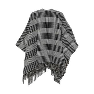 Woolrich Cape in Lana a Quadri - - Accessories - Donna - Multicolore - ONE SIZE