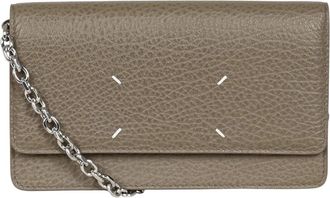 Maison Margiela Wallet on Chain Medium - Dames - Mini tas - Bruin - ONE Size - Leer - Tassen