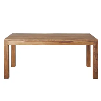 Maisons du monde Mesa de comedor de madera de macizam 8 personas,180 cm
