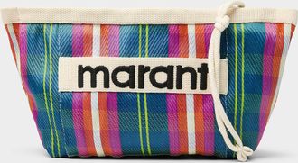 Isabel Marant Womens Checkered micromesh clutch