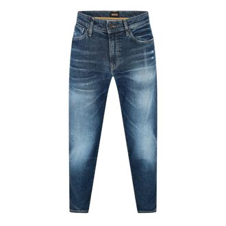 HUGO BOSS Heren Denim Mid Rise Slim Jeans (Medium Blauw)
