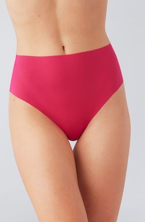 b.tempt'd by Wacoal b.bare High Waist Thong in Cerise at Nordstrom, Size Medium