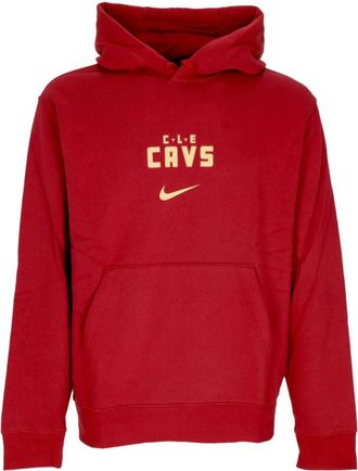 Nike City Edition Club Hoodie Crimson - Heren - Sportshirts - Rood - XS - Katoen - Fitness