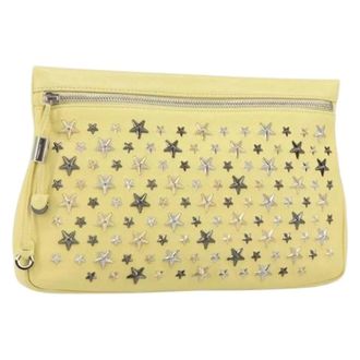 Jimmy Choo London Clutch in Pelle Pre-owned - - Pre-owned - Donna - Giallo - ONE SIZE