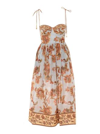 Zimmermann Zimmermann multicolor aster corset midi dress