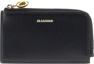 Jil Sander Goji zippered leather cardholder Woman One Size