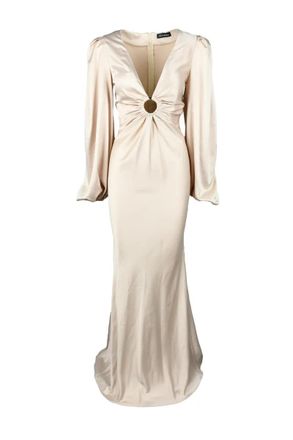 Actualee Polyester Dress - Beige