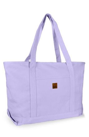 Dalix Ghost 23 Carryall Canvas Tote Bag in Lavender at Nordstrom