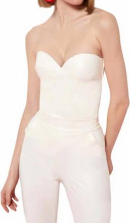 La Petite Robe Di Chiara Boni Womens Chrystele Corset Top In Cream