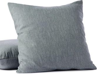 Coyuchi Toro Canyon Organic Cotton Euro Sham in Marine at Nordstrom