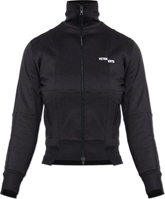 VETEMENTS Turtleneck Sweatshirt - Dames - Vesten met rits - Zwart - S - Katoen - Hoodies & sweatvesten