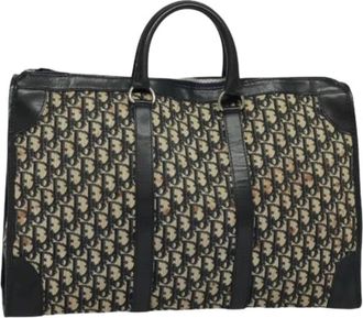 Dior Pre-owned Weekend Bags, female, Multicolor, Size: ONE SIZE Pre-owned Trotter Canvas Boston Bag