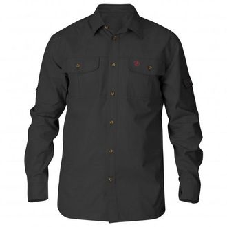 Fj&auml;llr&auml;ven Singi Trekking Shirt Hemd f&uuml;r Herren | schwarz