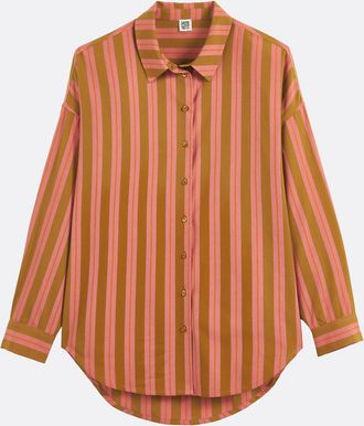 La Redoute Collections Wijd katoenen gestreept shirt, Signature APOLLINE