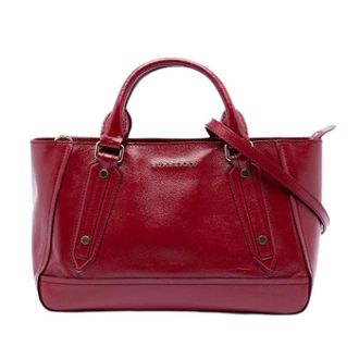 Burberry Pre-owned Handbags, female, Red, Size: ONE SIZE Pre-owned The Somerford Shoulder Bag
