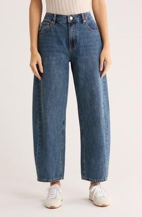 Seven 7 Gusset High Waist Ankle Barrel Jeans in St. James at Nordstrom Rack, Size 14