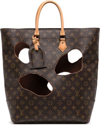 Louis Vuitton x Comme Des Gar&ccedil;ons 2014 monogram Hole tote - women - PVC - One Size - Brown