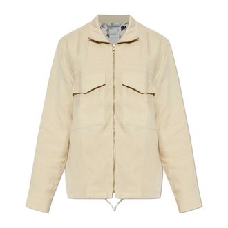 Paul Smith Light Jackets, male, Beige, Size: XL Zip-up Shirt