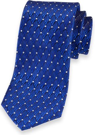 Paul Fredrick Geometric Woven Silk Tie