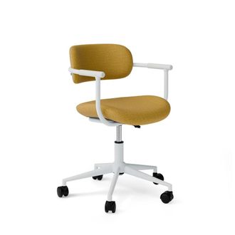 Koketto Home Silla de escritorio giratoria en mostaza