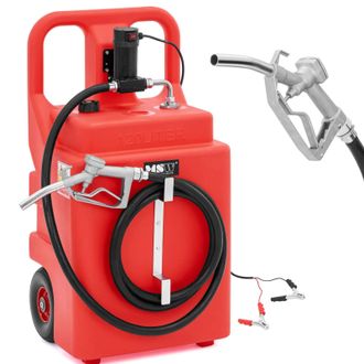MSW Bike Accessories Dep&oacute;sito De Combustible Port&aacute;til Con Bomba El&eacute;ctrica Y Dispensador Sobre Ruedas 37 L/min 120 L