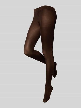 Joop Strumpfhose in semitransparentem Design in Dunkelbraun, Größe 38-40