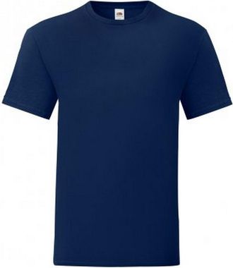Fruit Of The Loom Fruit of the Loom Iconisch T-shirt voor heren (set van 5) (Marine)