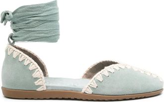 Mou Ballerine in pelle scamosciata - Blu