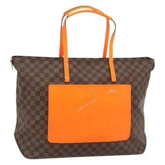 Louis Vuitton Pre-owned Tote Bags, female, Brown, Size: ONE SIZE Pre-owned Damier Ebene Canvas Tote Bag
