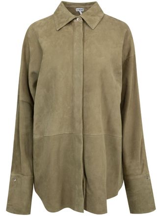 Loewe draped shirt - Green