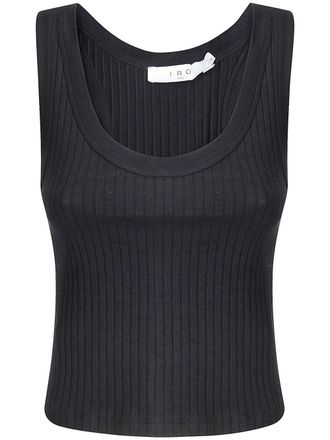 Iro ribbed tank top - Black