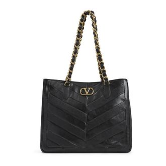 Valentino Garavani Shoulder Bags, female, Black, ONE SIZE, Laseine Shopping Bag