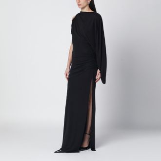 Andamane Black Selene One Shoulder Long Dress