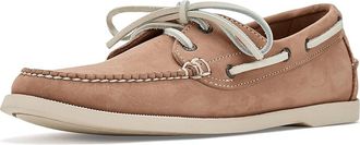 L.L.Bean Casco Bay Boat Moc Womens Flat Shoes Light Pink Nubuck : 8.5 B - Medium, Suede