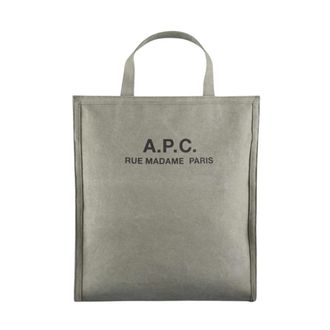 A.P.C. A.p.c., Tassen, unisex, Groen, ONE Size, Katoen, Recuperation Tote