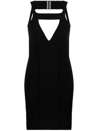 Rick Owens Abito corto Sling con dettaglio cut-out - Nero