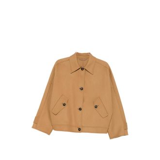 Closed Flap-pocket Buttoned Jacket