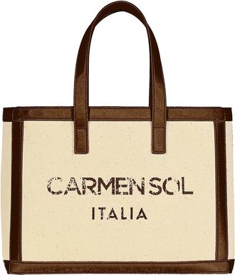 Carmen Sol Venezia Tote Bag in Brown at Nordstrom