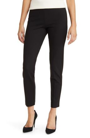 Anne Klein Hollywood High Waist Slim Pull-On Pants in Anne Black at Nordstrom, Size X-Small P