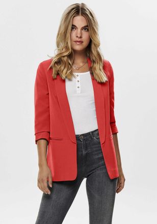 Only Kurzblazer ONLY ONLELLY 3/4 LIFE BLAZER TLR NOOS, Damen, Gr. 42 (XL), gr&uuml;n (high risk rot), Web, Obermaterial: 95% Polyester, 5% Elasthan, unifarben, 