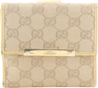 Gucci Beige Gg Canvas Wallet (Bi-Fold) (Pre-Owned)