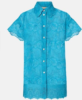 Valentino Camicia in cotone con ricamo