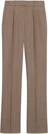 Sandro Smart Windowpane Plaid Trousers in Taupe at Nordstrom Rack, Size 8 Us / 40 Fr